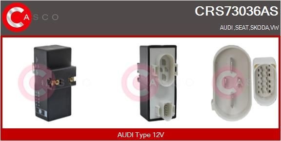 CASCO Kachelweerstand CRS73036AS Regelaar interieurventilator Volkswagen CASCO CRS73036AS