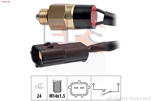 EPS Contacteur, feu de recul 1.860.346 1.860.346 Contacteur de marche arriere KIA CARENS EPS