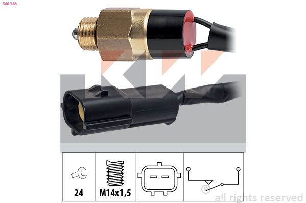 KW Kontakt, baklygte 560 346 Baklyskontakt KW Land Rover FREELANDER 560 346