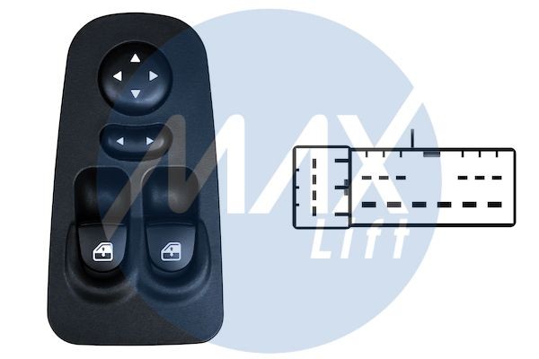MAX Spínač elektrického otvárania okien SLN101 MAX SLN101 Spínač elektrického otvárania okien Lancia Voyager RT cena
