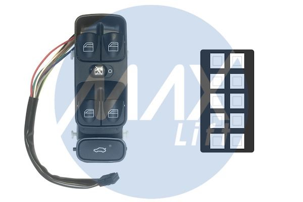 MAX Interruptor, elevadores dos vidros SMB100 SMB100 Interruptor elevadores dos vidros MAX MERCEDES-BENZ VIANO