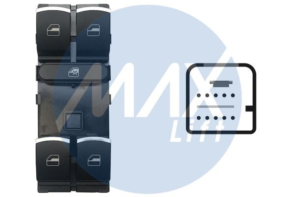 MAX Interruttore, Alzacristallo SVW125 MAX SVW125 Pulsante alzacristalli VW Touran 5t originali prezzo