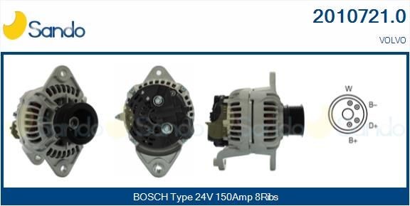 SANDO Alternateur 2010721.0 Volvo 740 Dynamo SANDO 2010721.0