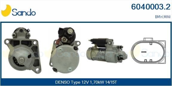 SANDO Startmotor 6040003.2 MINI startmotor SANDO 6040003.2