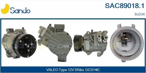 SANDO Air conditioning compressor SAC89018.1 SUZUKI VITARA SANDO ac compressor SAC890181