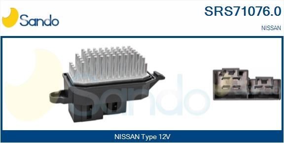 SANDO Odpor vnútorného ventilátora SRS71076.0 Odpor vnútorného ventilátora SANDO NISSAN SRS71076.0