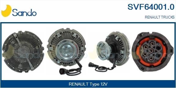 SANDO Spojka ventilátora chladenia SVF64001.0 SVF64001.0 SANDO Spojka ventilátora chladenia Mercedes-Benz lacné