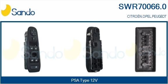 SANDO Interruttore, Alzacristallo SWR70066.0 SWR70066.0 costo Pulsantiera alzacristalli PEUGEOT 207 SANDO