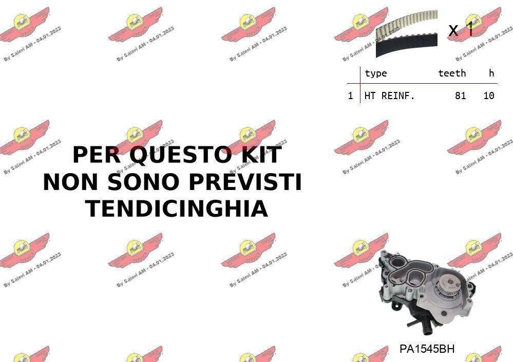 AUTOKIT Kit cinghia distribuzione, pompa acqua 04.5B02PA2 04.5B02PA2 costo Kit cinghia di distribuzione AUDI Q2 AUTOKIT