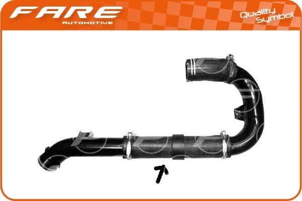 FARE SA Tubo do líquido de refrigeração 33066 33066 Tubos de radiador FARE SA FIAT GRANDE PUNTO