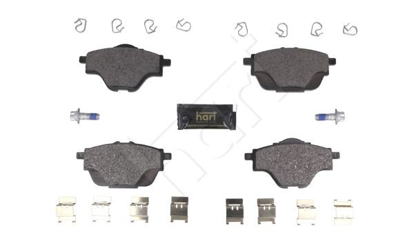 HART Bromsbelägg 261 808 261 808 HART bromsbeläggsats PEUGEOT 1007