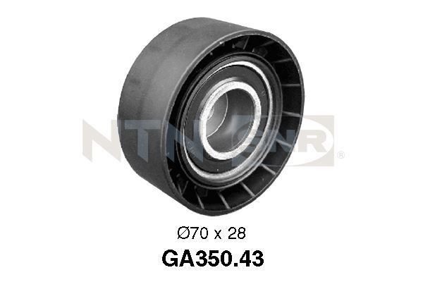 SNR Τροχαλία παρέκκλισης, ιμάντας poly-V GA350.43 Τροχαλία αδρανείας ιμάντα poly v SNR BMW X3 GA350.43