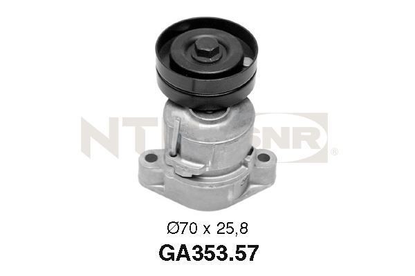 SNR Tensioner pulley GA353.57 SNR GA353.57 Opel Corsa B Van belt tensioner pulley replacement