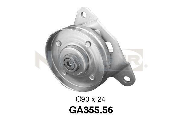 SNR Deflection / Guide Pulley, v-ribbed belt GA355.56 SNR GA355.56 Deflection / Guide Pulley, v-ribbed belt