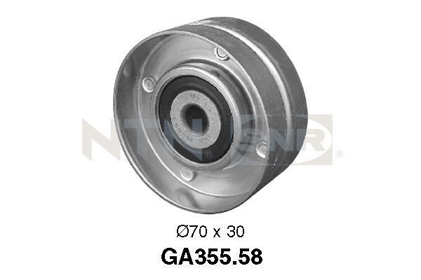 SNR Deflection / Guide Pulley, v-ribbed belt GA355.58 SNR GA355.58 Deflection / Guide Pulley, v-ribbed belt
