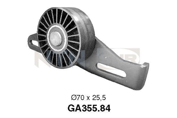 SNR Rolo tensor, correia trapezoidal estriada GA355.84 SNR GA355.84 Polia tensora Renault Megane DA preço
