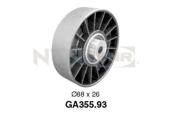 SNR Galet enrouleur de courroie d'accessoire GA355.93 Déviation poulie de guidage SNR V50 GA355.93 pas cher