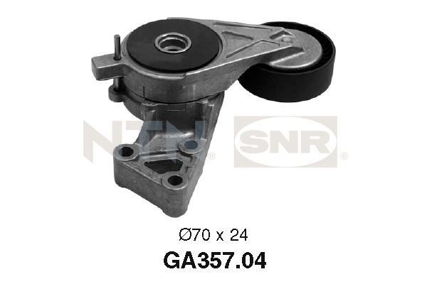 Rolo tensor, correia trapezoidal estriada SNR GA357.04 SNR GA357.04 Polia tensora AUDI TT 2002