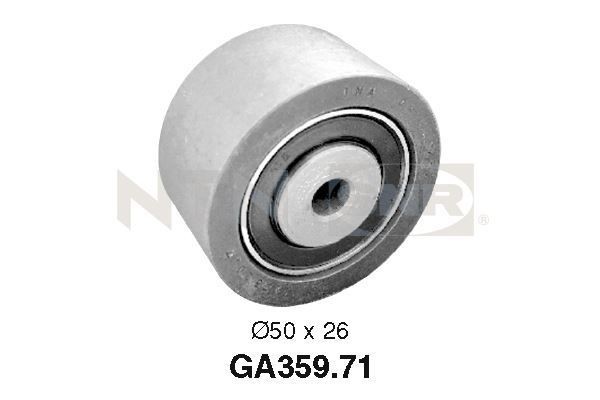 SNR Galet enrouleur de courroie d'accessoire GA359.71 Poulie renvoi transmission courroie trapézoïdale à nervures LANCIA SNR GA359.71