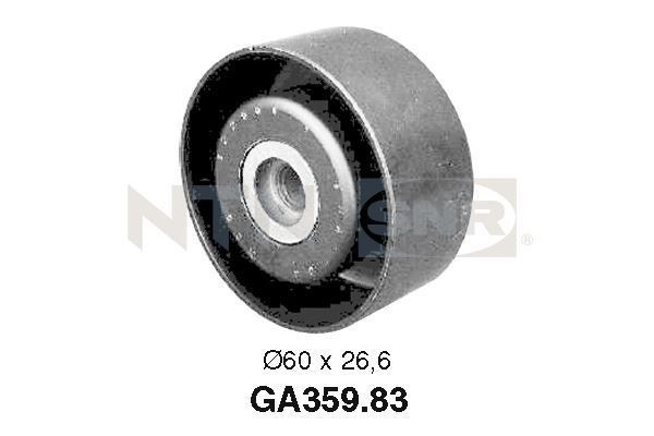 SNR Rolo tensor, correia trapezoidal estriada GA359.83 GA359.83 Polia de retorno correia trapezoidal estriada FIAT PUNTO SNR
