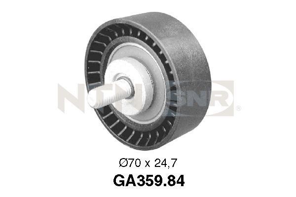 SNR Deflection / Guide Pulley, v-ribbed belt GA359.84 Abarth PUNTO EVO SNR guide pulley GA35984