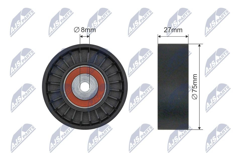 Spriegotājrullītis, Ķīļrievu siksna NTY RNK-AU-084 NTY RNK-AU-084: Spriegotājrullītis Volkswagen TOUAREG 2008