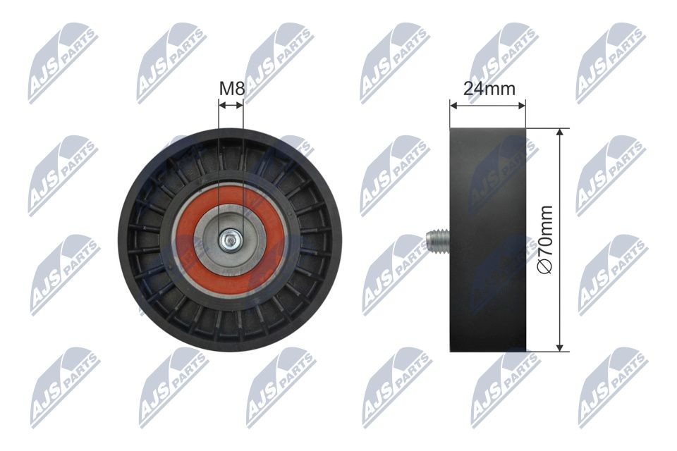 NTY Tensioner pulley RNK-CH-057 NTY RNK-CH-057 genuine Jeep Patriot MK74 belt tensioner pulley price