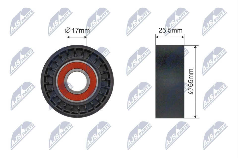 NTY Poulie, tendeur de courroie d'accessoire RNK-CT-061 Hyundai i10 Galet tendeur NTY RNK-CT-061
