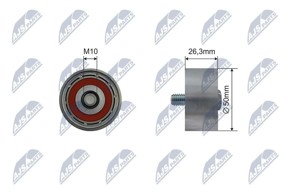 Napínacia kladka rebrovaného klinového remeňa NTY RNK-KA-014 NTY RNK-KA-014 Napínacia kladka HYUNDAI i10 2019