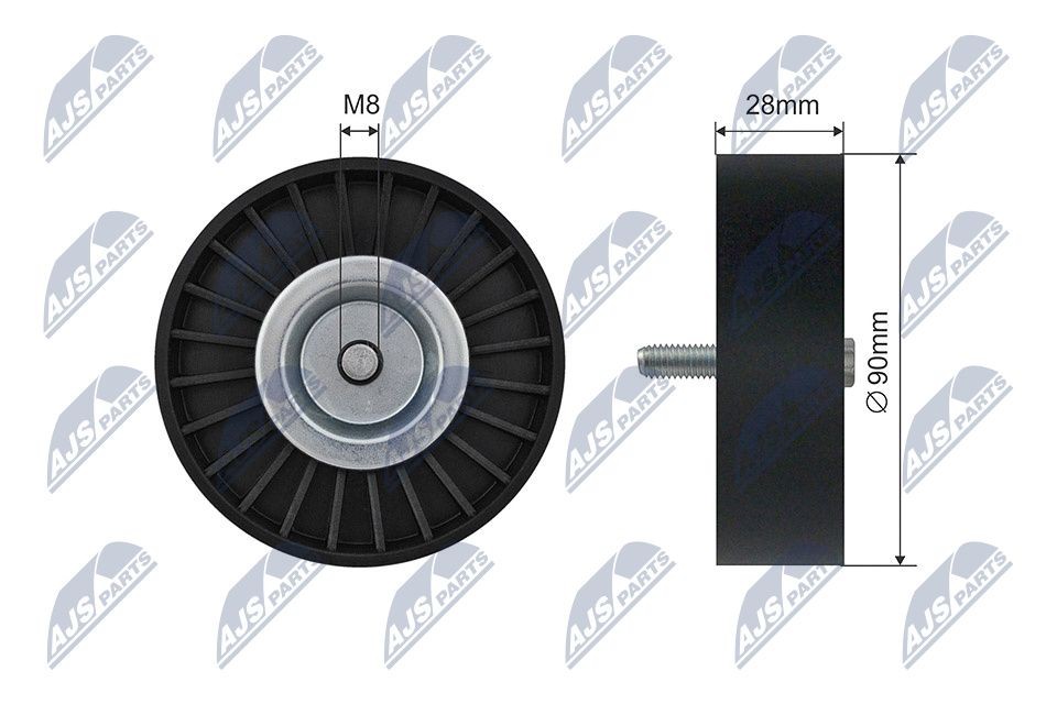 NTY Τεντωτήρας, ιμάντας poly-V RNK-ME-046 RNK-ME-046 Τεντωτηρας ιμαντα NTY MERCEDES-BENZ A-class