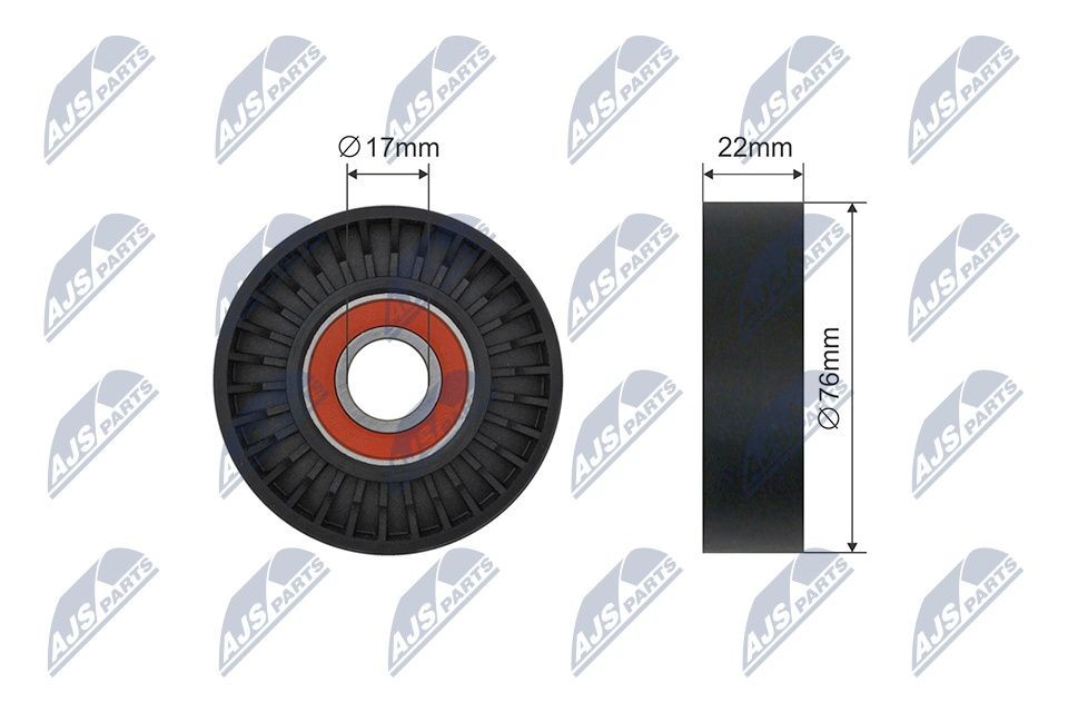 NTY Rolo tensor, correia trapezoidal estriada RNK-ME-078 Rolo tensor NTY CLS RNK-ME-078 baratos