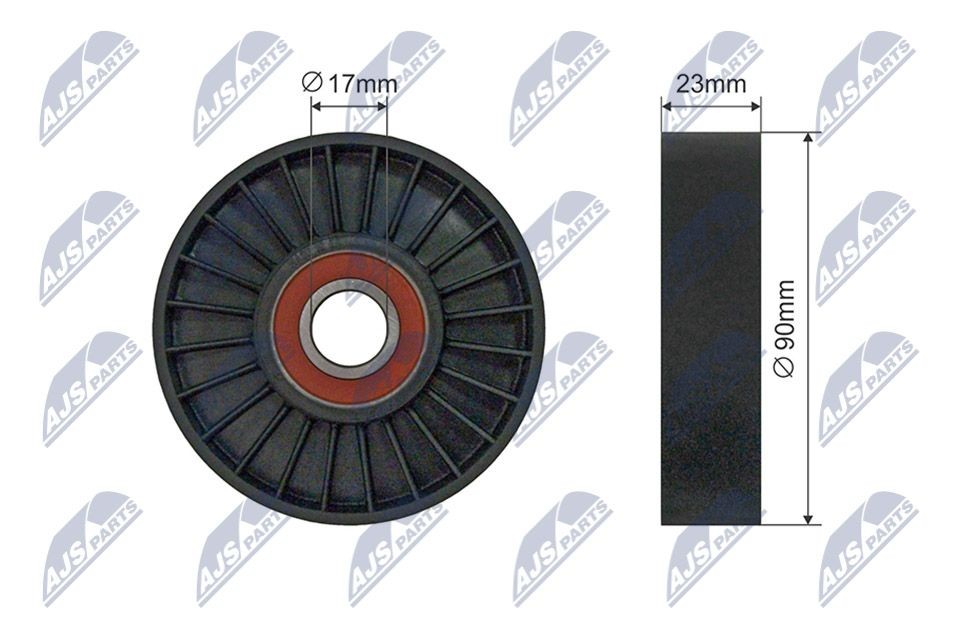 NTY Spanrol, poly V-riem RNK-SA-006 NTY RNK-SA-006 Spanrol Saab 9-3 YS3D goedkoop