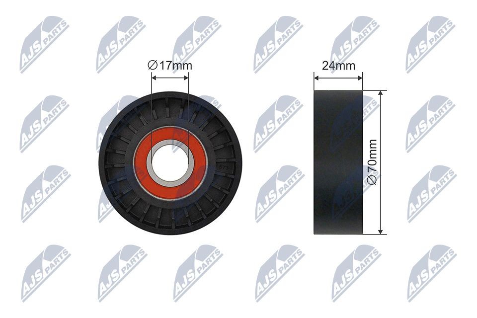 Poulie, tendeur de courroie d'accessoire NTY RNK-TY-038 NTY RNK-TY-038 Poulie de galet tendeur Toyota RAV 4 2016