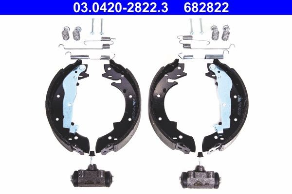 ATE Sada bŕzd, Bubnová brzda 03.0420-2822.3 ATE 03.0420-2822.3 Sada bŕzd, bubnová brzda BMW E36 Cabrio cena