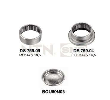 SNR Lagring, akselskaft KS559.02 Traversforing SNR Volkswagen CADDY KS559.02