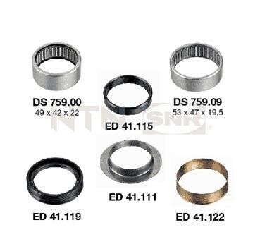 SNR Lagring, akselskaft KS559.08 KS559.08 Traversforing VW CADDY SNR