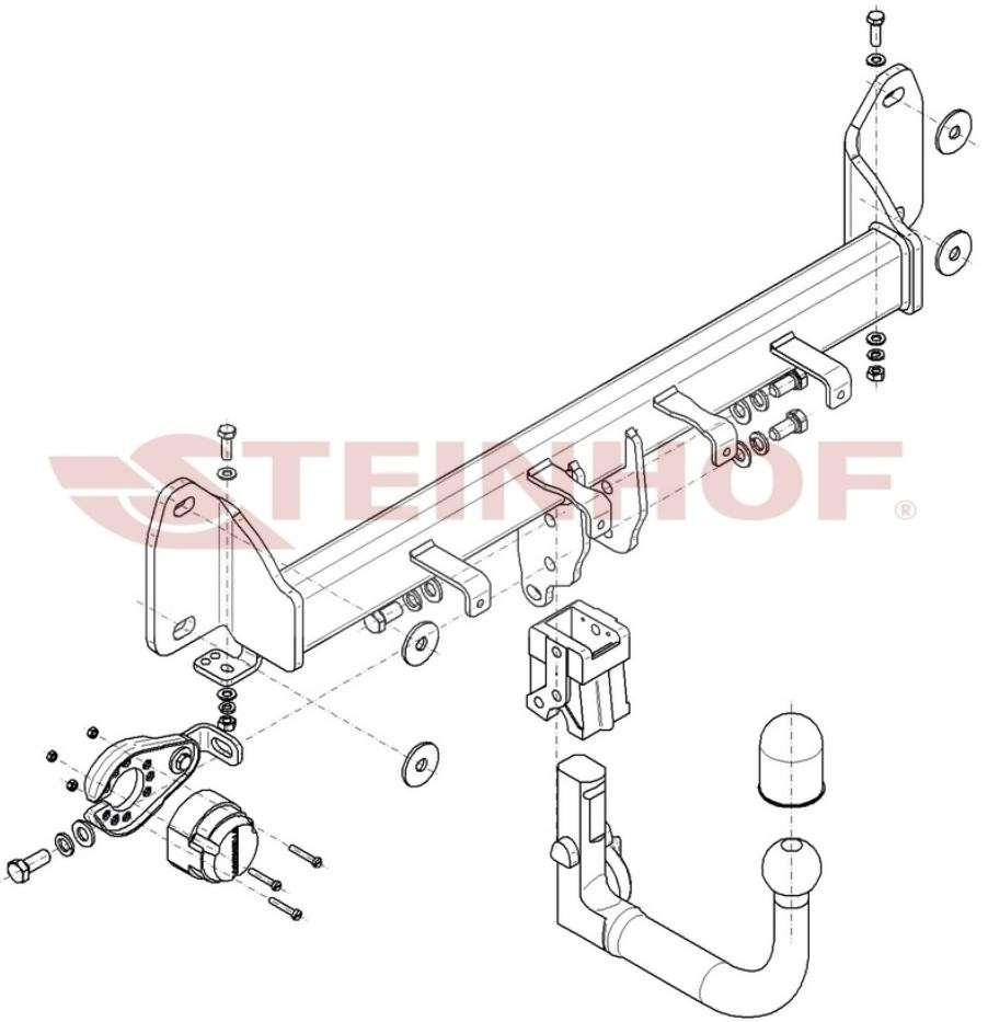 Dispositivo de reboque STEINHOF B-099 STEINHOF B-099 Gancho de reboque BMW X3 2010