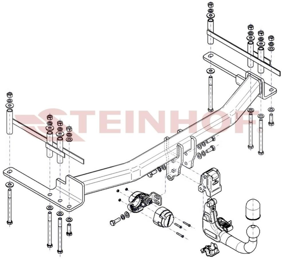 Anhängerkupplung STEINHOF S-490 S-490 STEINHOF Anhängerkupplung REXTON 2013 original