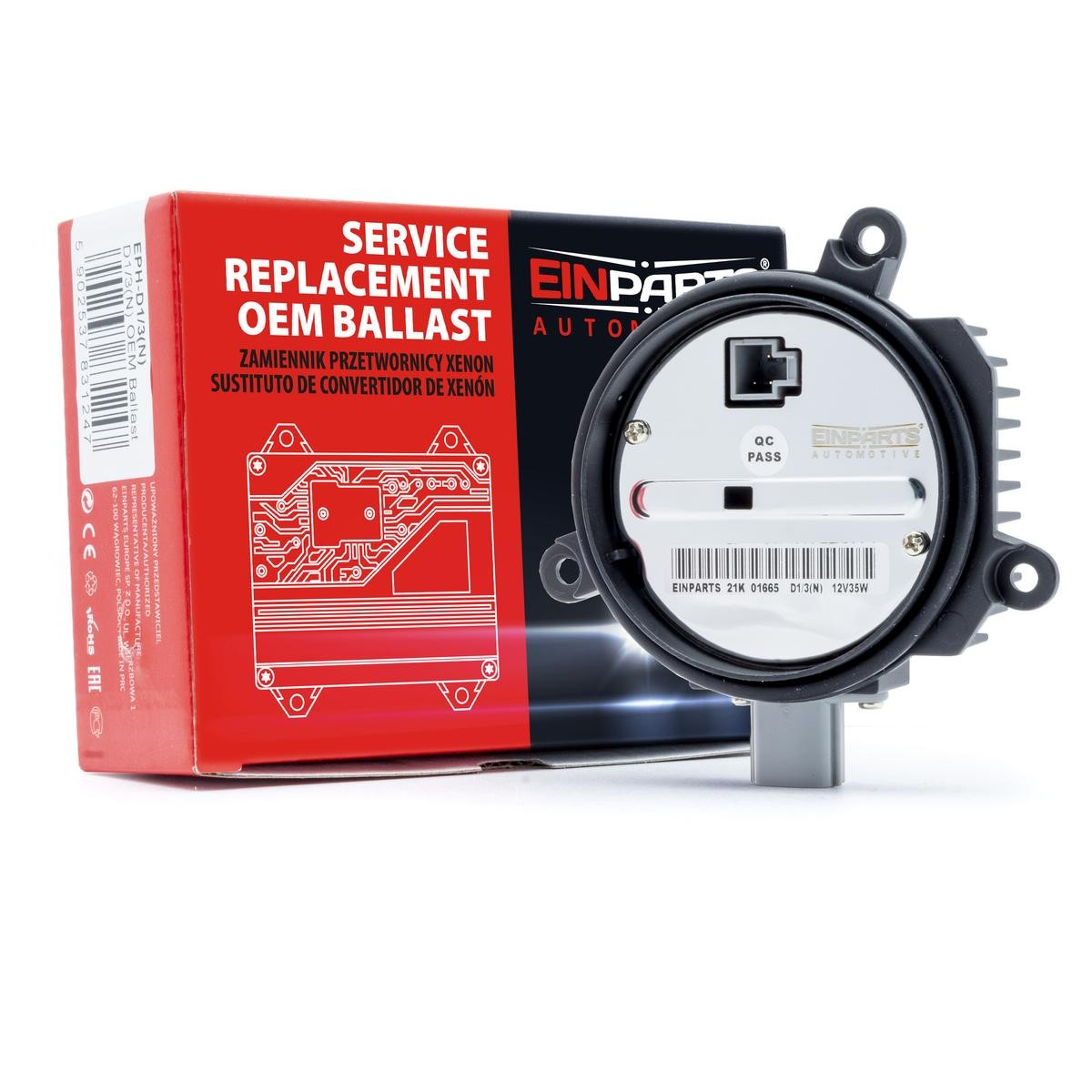 EINPARTS Dispositivo d'accensione, Lampada a scarico di gas EPH-D1/3(O3) EINPARTS EPH-D1/3(O3) costo Luce allo xeno Dodge Durango WD originale