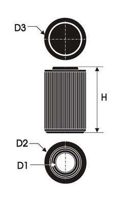 GREEN Filtro aria sportivo G491608 GREEN G491608 Filtro aria sportivo Dacia DOKKER originali