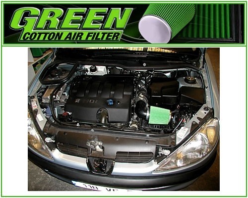 GREEN Sportluchtfiltersysteem P419 GREEN P419 Sportfilter 307 CC originele prijs