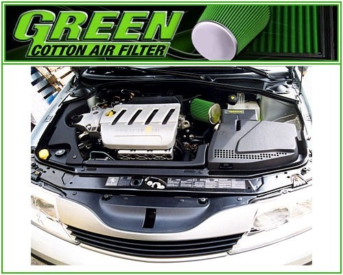 Sportluftfiltersystem GREEN P279 GREEN P279 Sportsluftfilter RENAULT TWINGO 2003