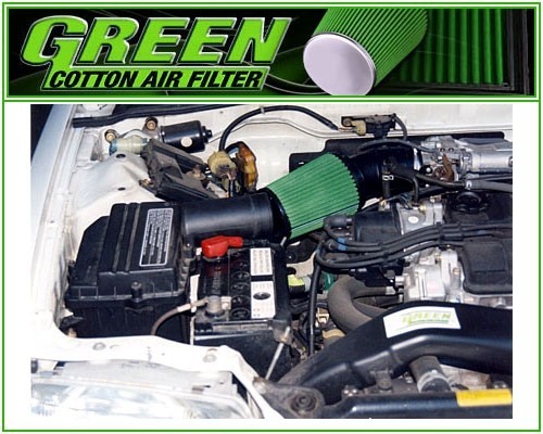 GREEN Sport ilmasuodatinjärjestelmä P066BC Honda Civic Fastback sport ilmansuodatin (diesel ja bensa) GREEN P066BC