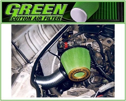 Σύστημα σπορ φίλτρου αέρα GREEN P220 GREEN P220 Σπορ φίλτρο αέρα βενζίνη και ντίζελ Renault MEGANE 2002