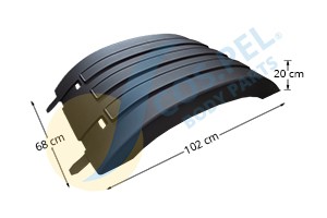 COS.PEL Skærm 202.13203 COS.PEL 202.13203 EX30 I (416) Forskærm og bagskærm originale pris