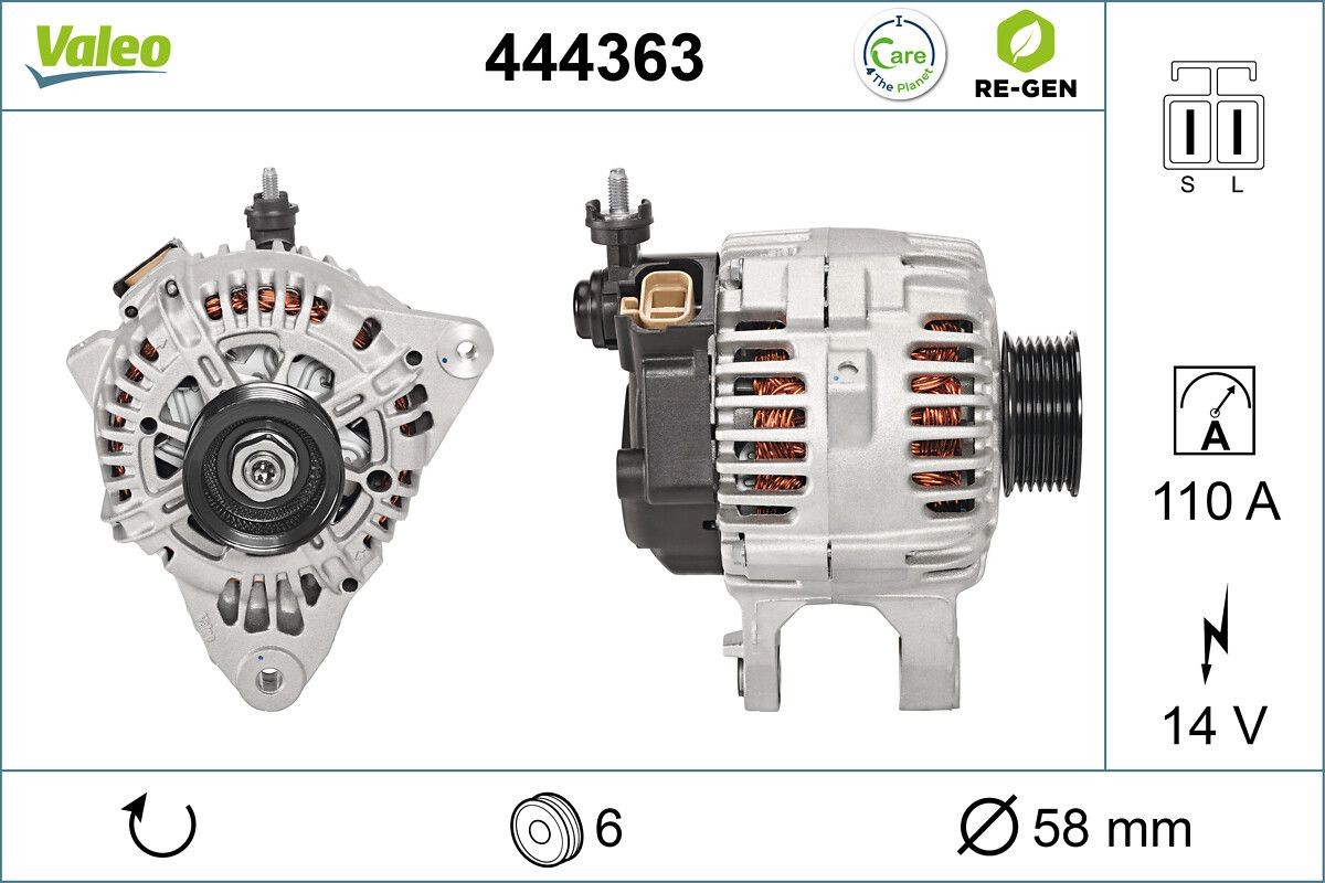 VALEO Dynamo 444363 VALEO 444363 Dynamo XG (XG) pris