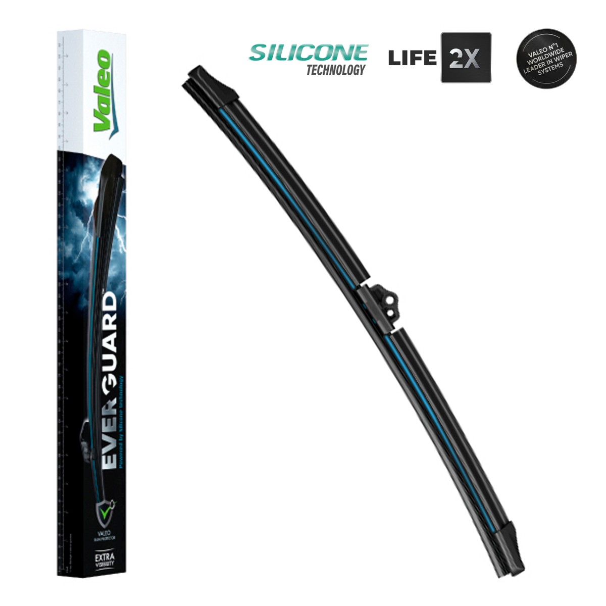 VALEO Μάκτρο καθαριστήρα 566001 VALEO EVERGUARD, SILICONE SINGLE 566001 Καθαρισμού παραθύρων Mokka / Mokka X (J13) 2012