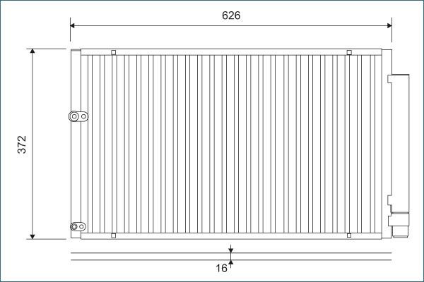 VALEO Kondensator, klimaanlegg 812880 Ac kondenser VALEO Toyota CAMRY 812880