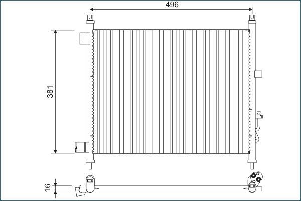 VALEO Condensatore climatizzatore 822630 822630 costo Radiatore aria condizionata NISSAN ALTIMA VALEO