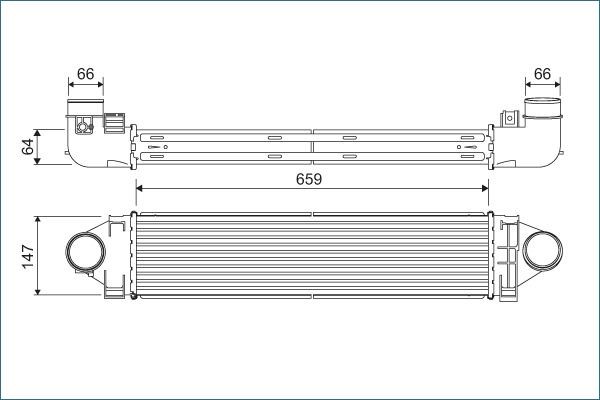 VALEO Intercooler 822926 822926 VALEO intercooler för turbo VOLVO 240